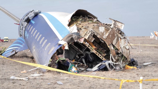 Photo of Azerbaijani airliner crash